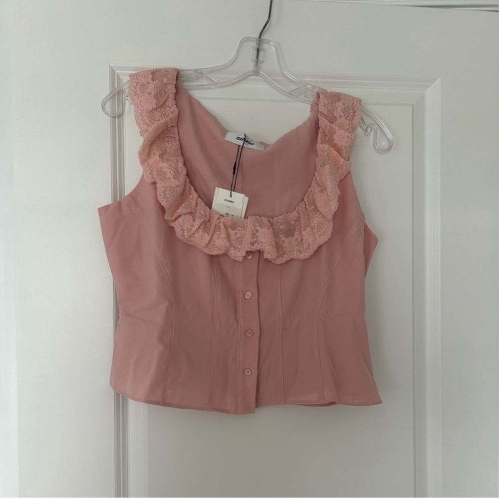 Danielle Guizio Blush Pink Top